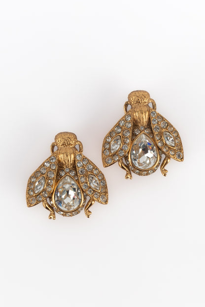 Boucles d'oreilles abeilles Dior