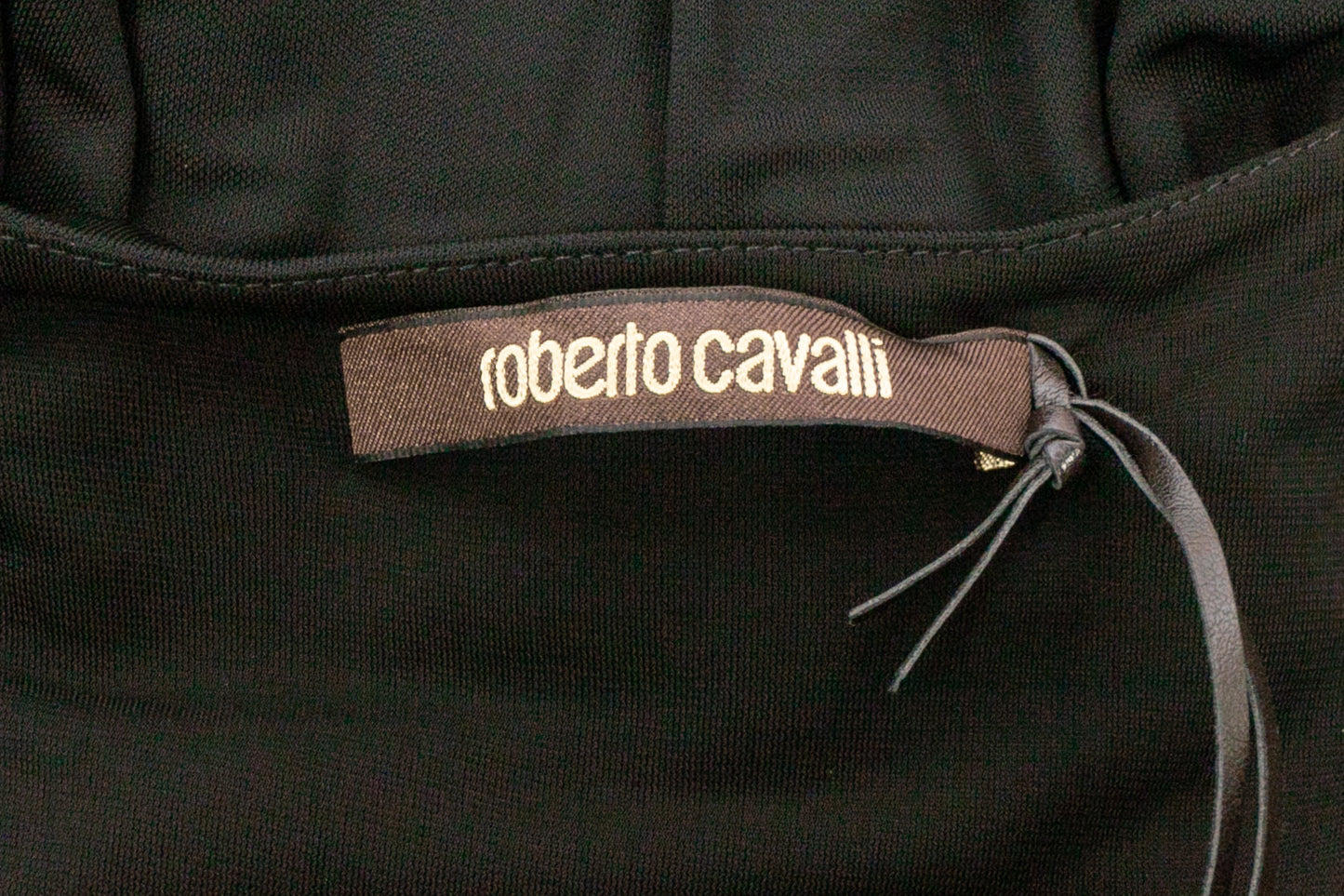 Longue robe noire Cavalli