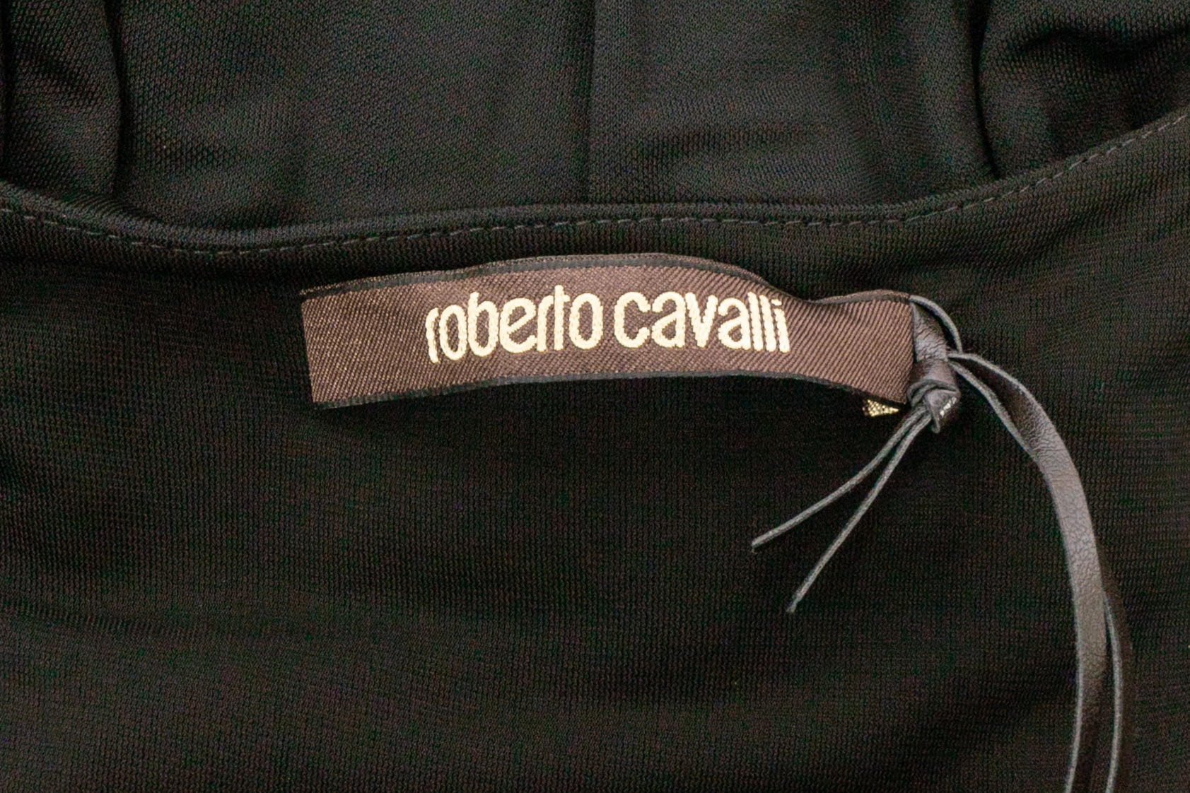 Longue robe noire Cavalli