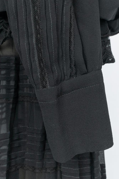 Robe en soie noire Roberto Cavalli