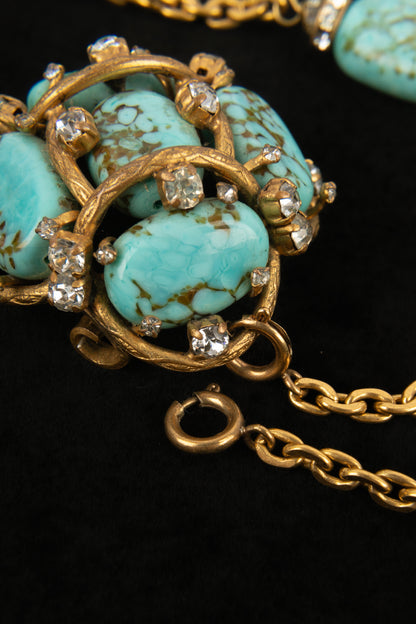 Collier turquoise ancien Chanel