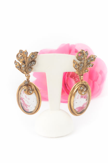 Boucles d'oreilles Gripoix 1980's