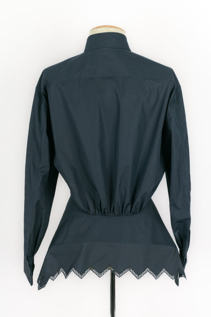 Chemisier bleu Alaïa 