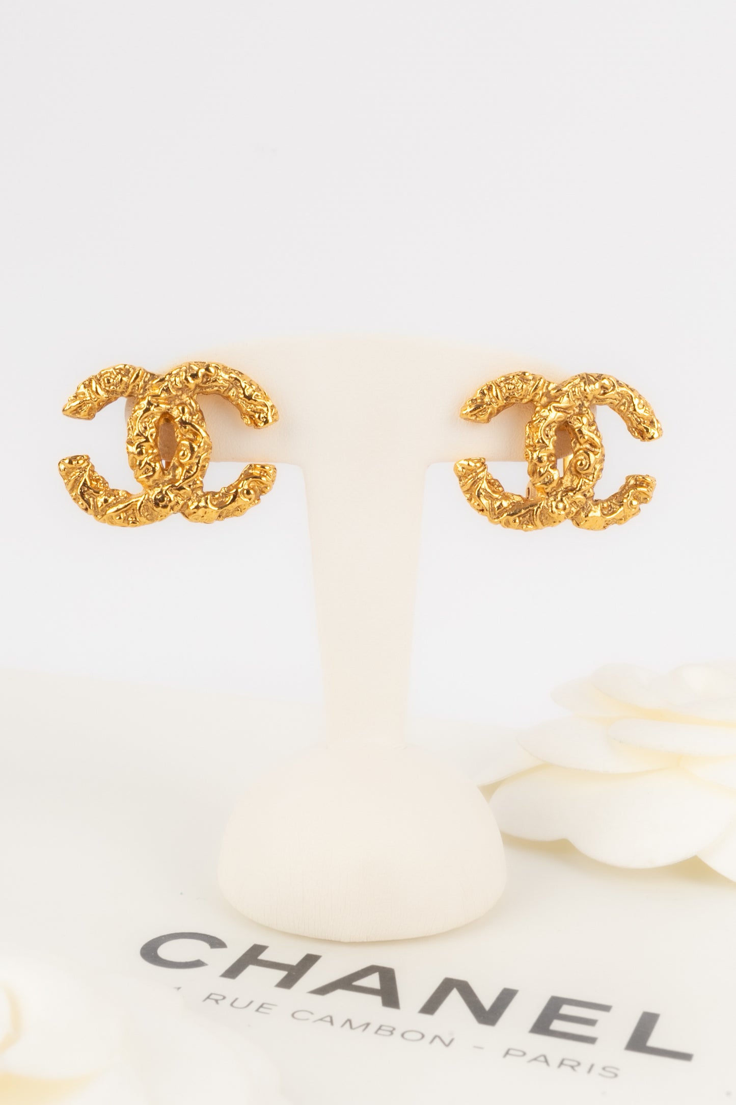 Boucles d'oreilles cc Chanel 1993