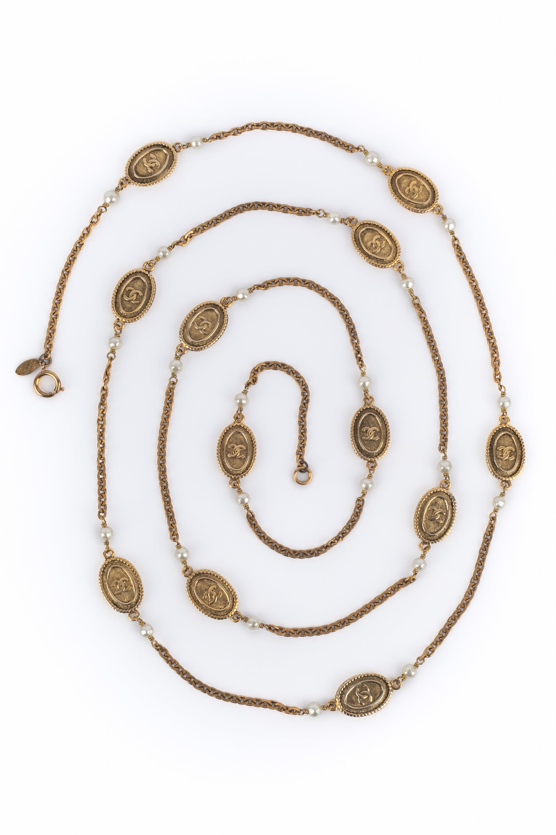 Collier sautoir Chanel 1985's