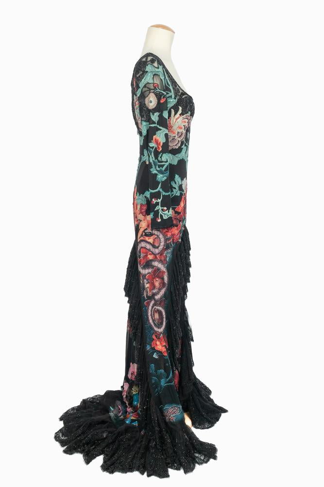 Robe asymétrique Roberto Cavalli