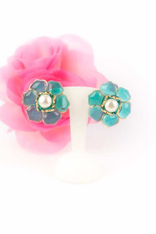 Boucles d'oreilles fleur Augustine