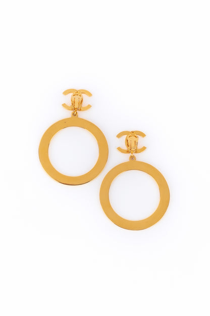 Boucles d'oreilles cc Chanel 1989-1990