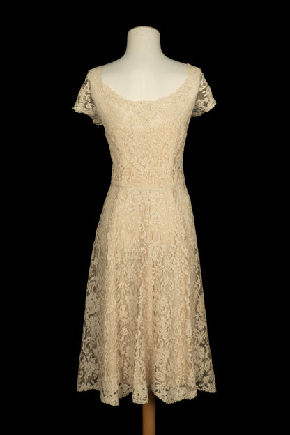 Robe en guipure 1950's