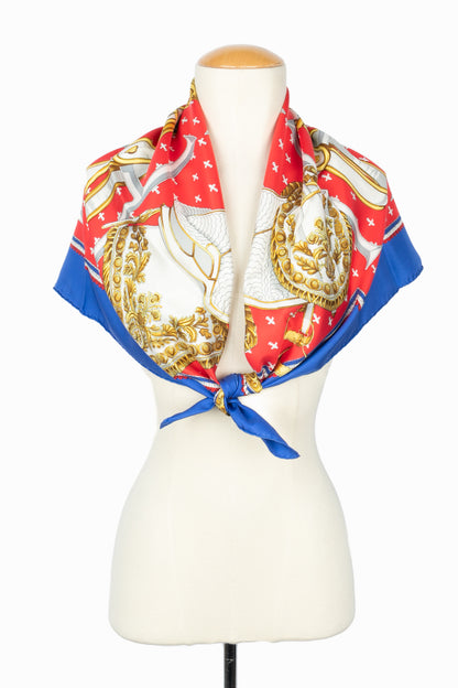 Foulard / carré "Selle à housse" Hermès