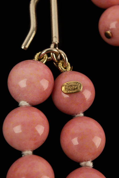 Collier de perles roses Chanel 2001