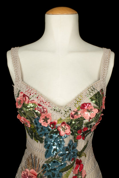 Robe brodée Elie Saab Printemps 2025