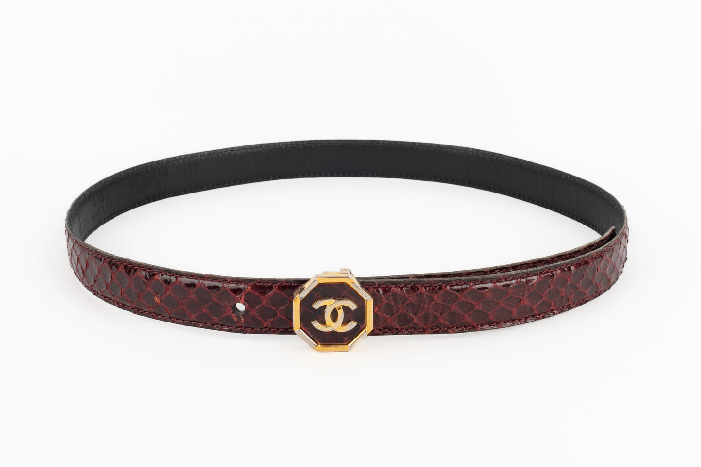 Ceinture en serpent Chanel