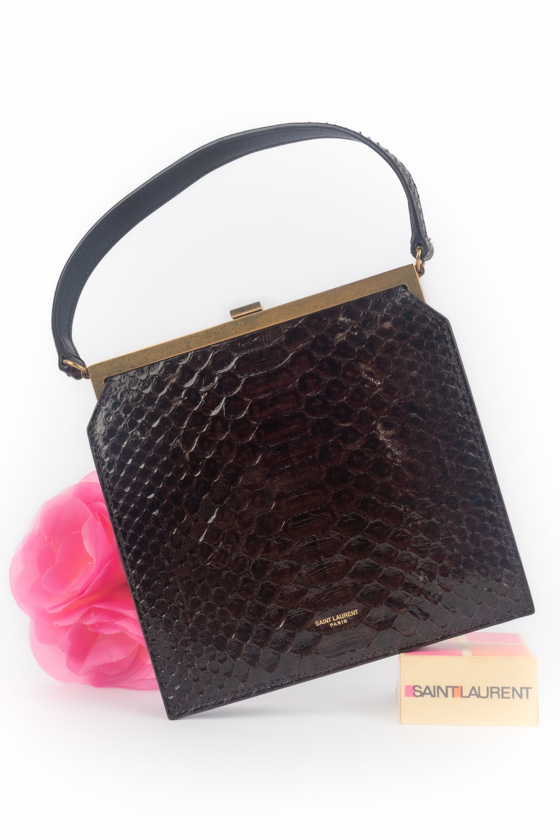 Sac à main "Python Nuit Blanche" Yves Saint Laurent