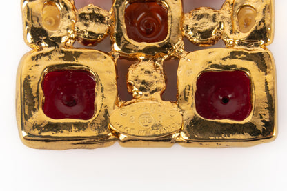 Broche en pâte de verre Chanel Automne-Hiver 1990