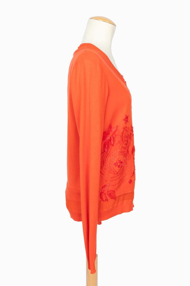 Twin set orange Christian Lacroix 