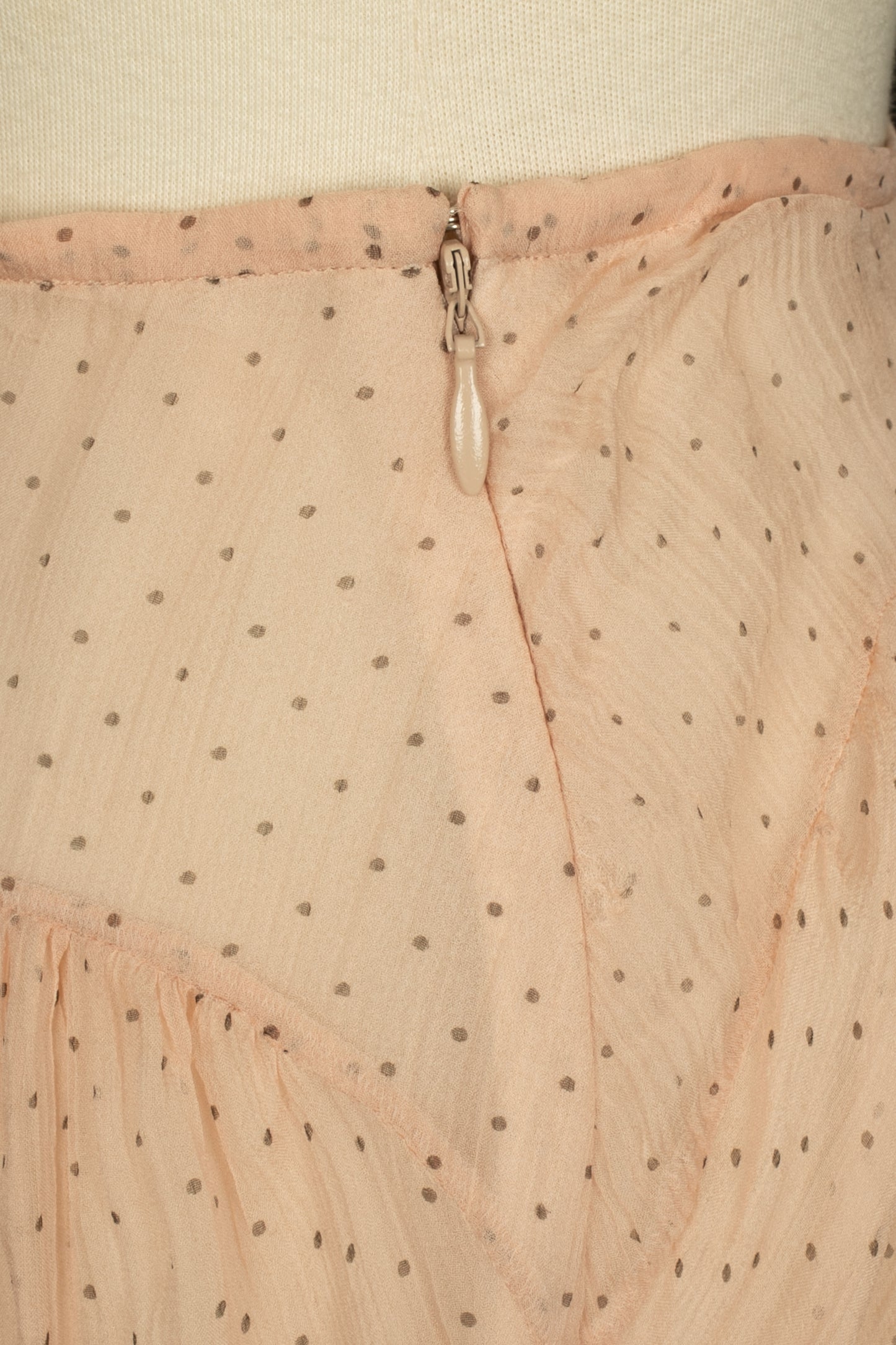 Jupe en mousseline rose Galliano