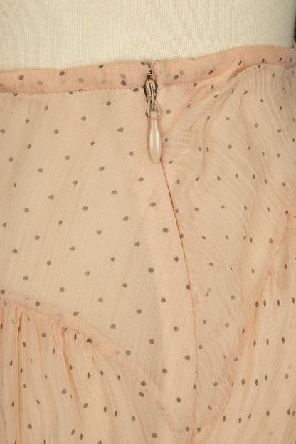 Jupe en mousseline rose Galliano