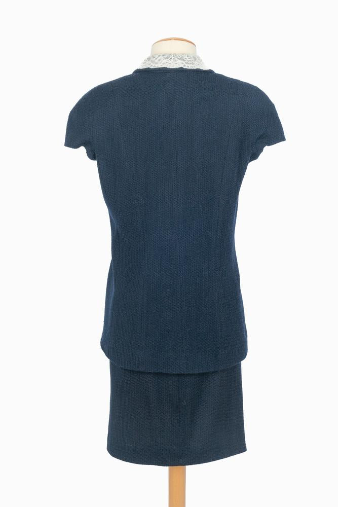 Tailleur bleu Dior 2008