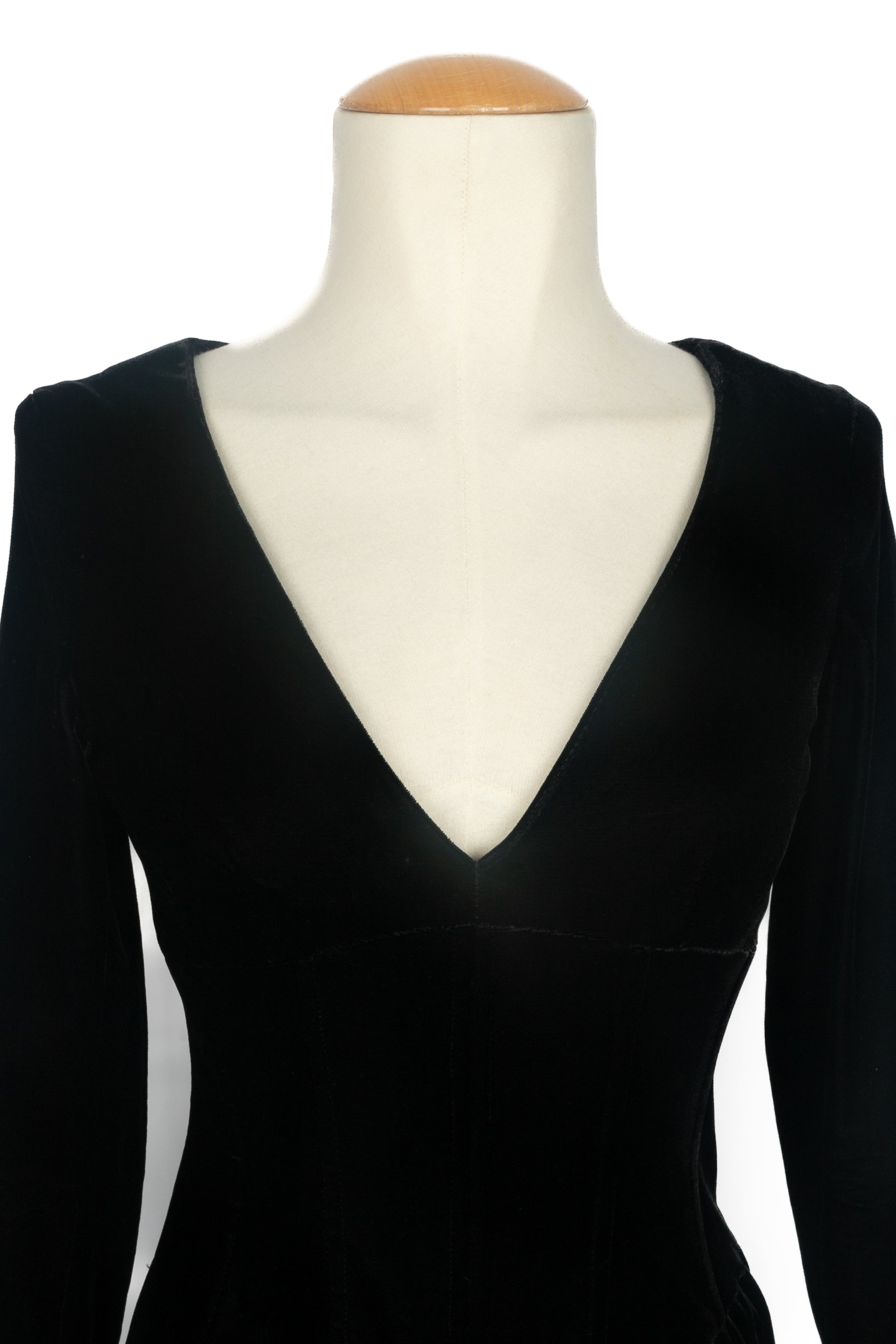 Combinaison en velours Chanel 1990's