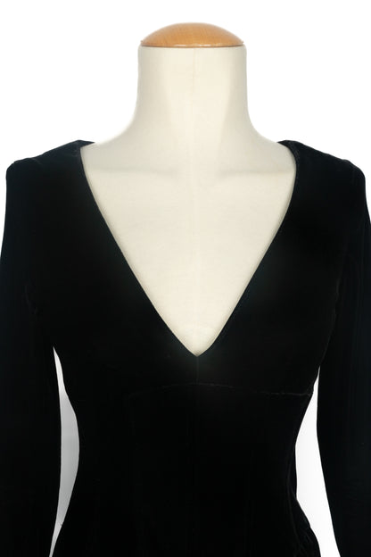 Combinaison en velours Chanel 1990's