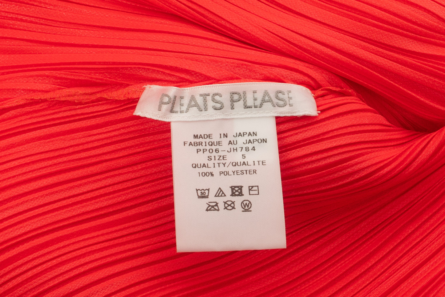 Robe orange Pleats Please Issey Myiake