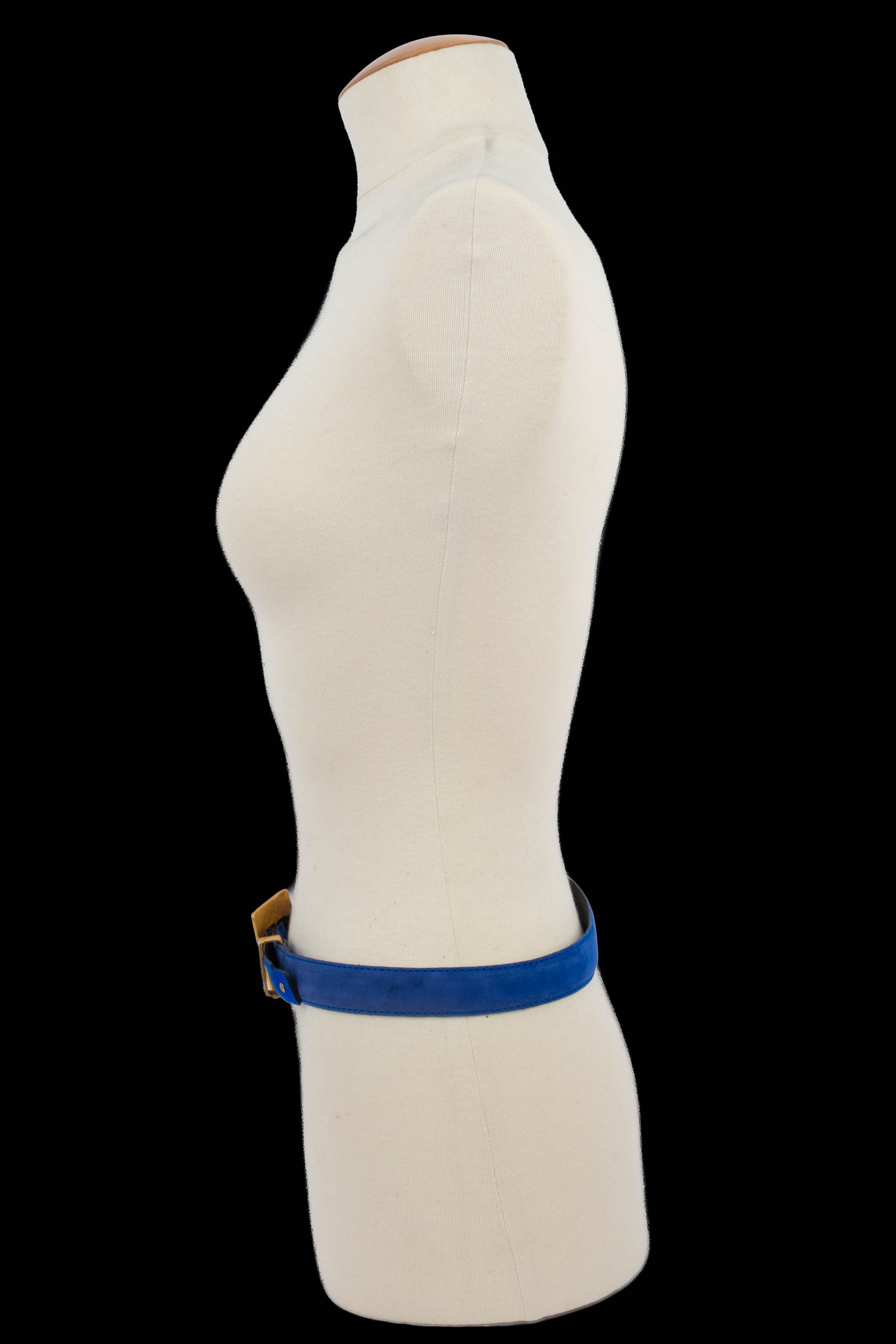 Ceinture en cuir bleu Yves Saint Laurent