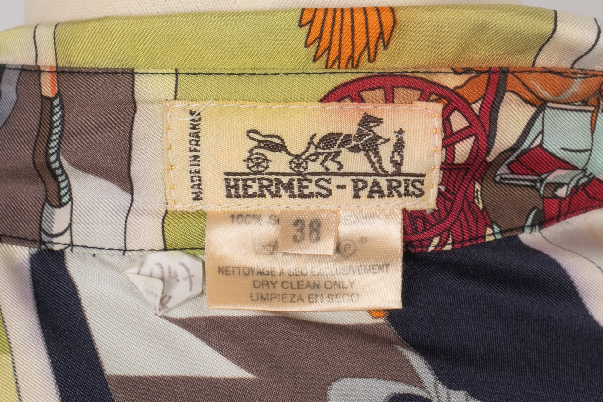 Chemise "Attelages" Hermès