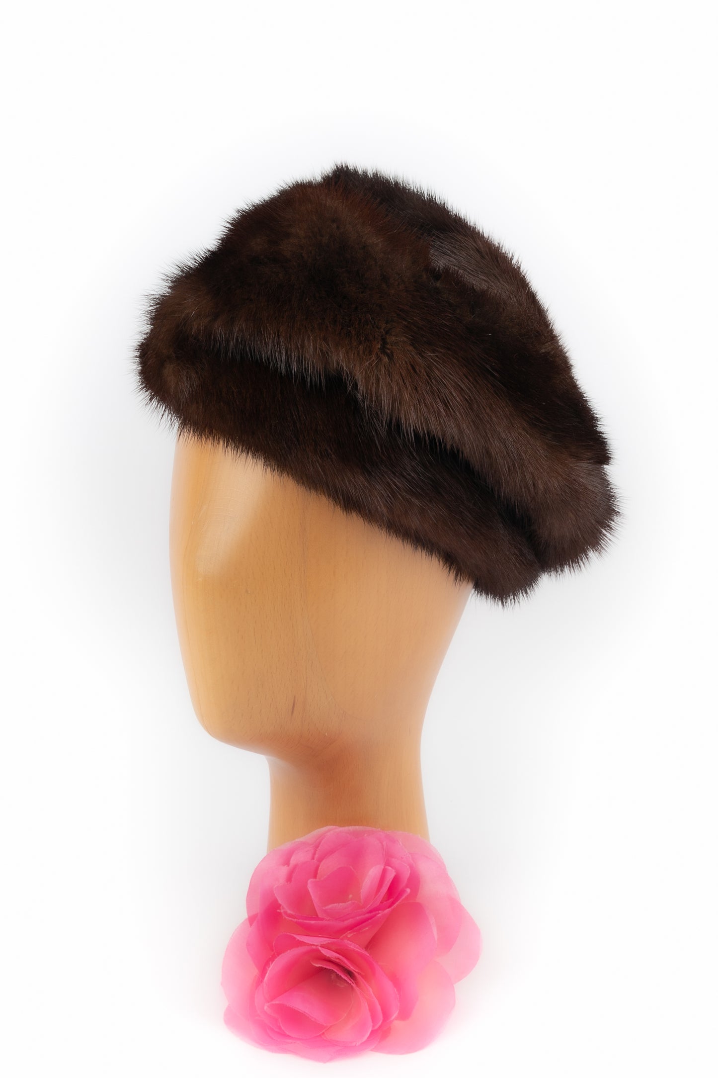 Chapeau toque en vison