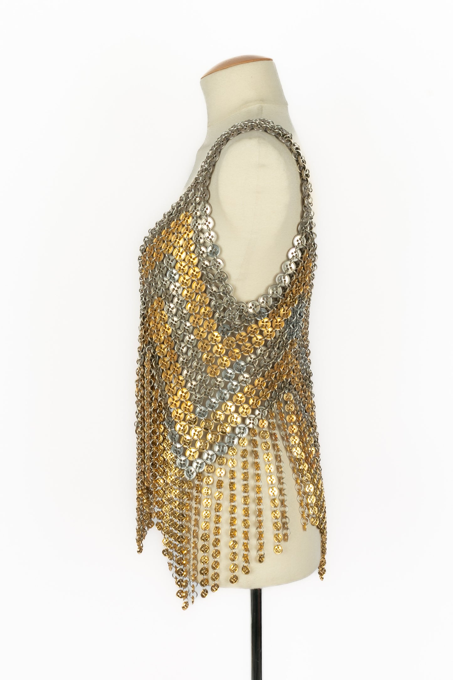 Top "Boutons" Paco Rabanne Haute Couture Eté 1970