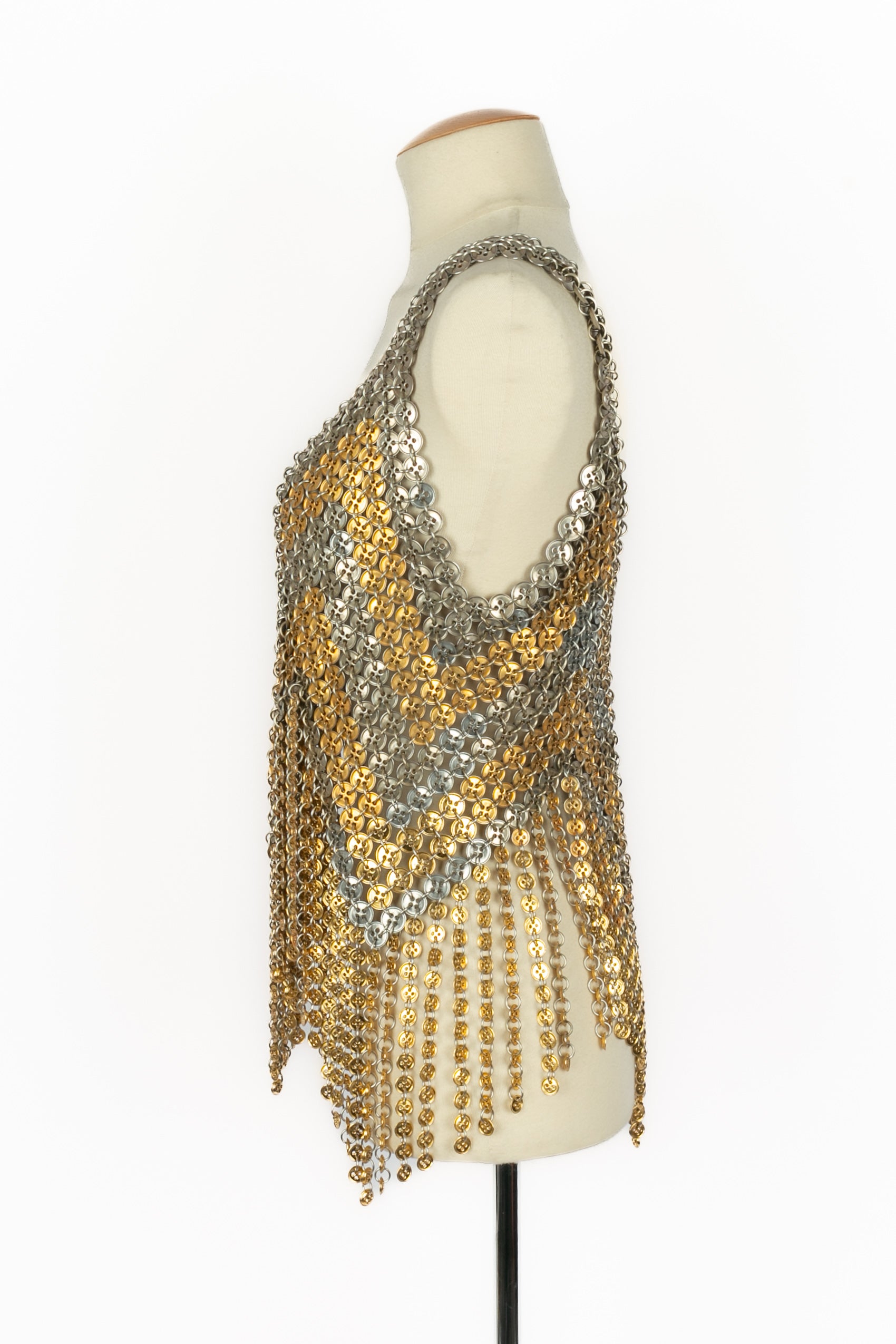Top "Boutons" Paco Rabanne Haute Couture Eté 1970