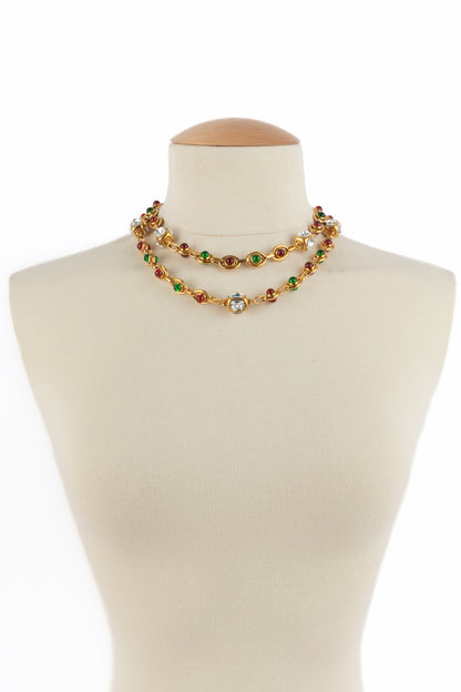 Collier en pâte Chanel 1990's