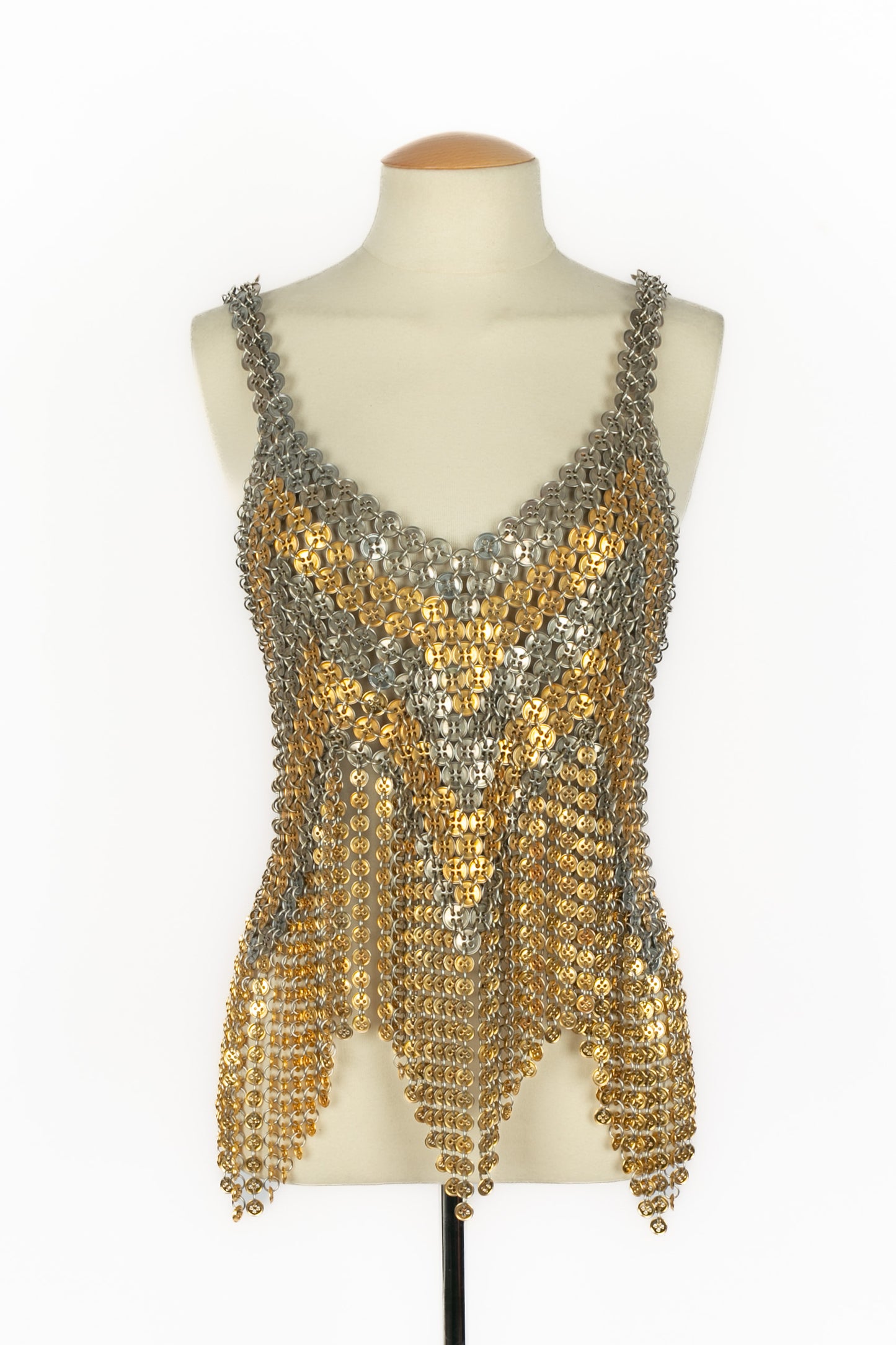 Top "Boutons" Paco Rabanne Haute Couture Eté 1970