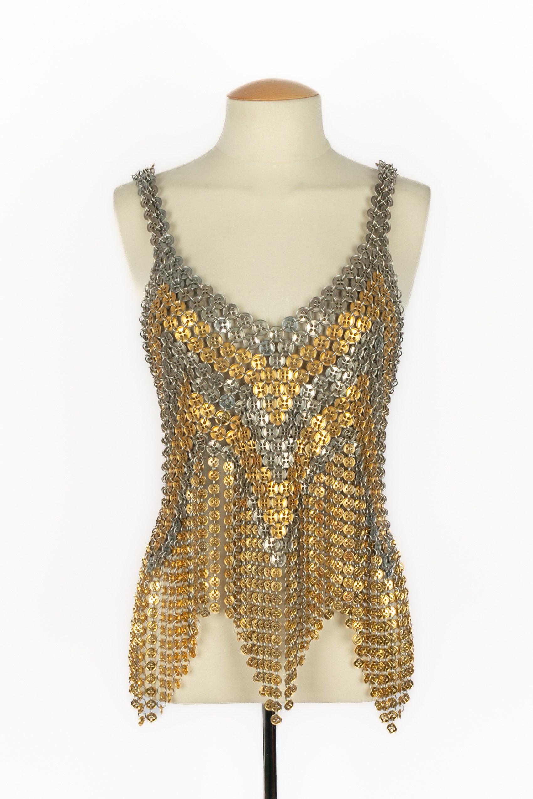 Top "Boutons" Paco Rabanne Haute Couture Eté 1970