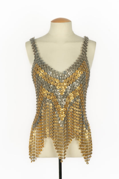Top "Boutons" Paco Rabanne Haute Couture Eté 1970