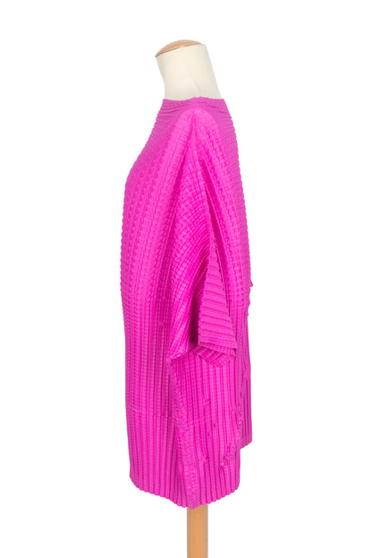 Robe rose Pleats Please Issey Myiake