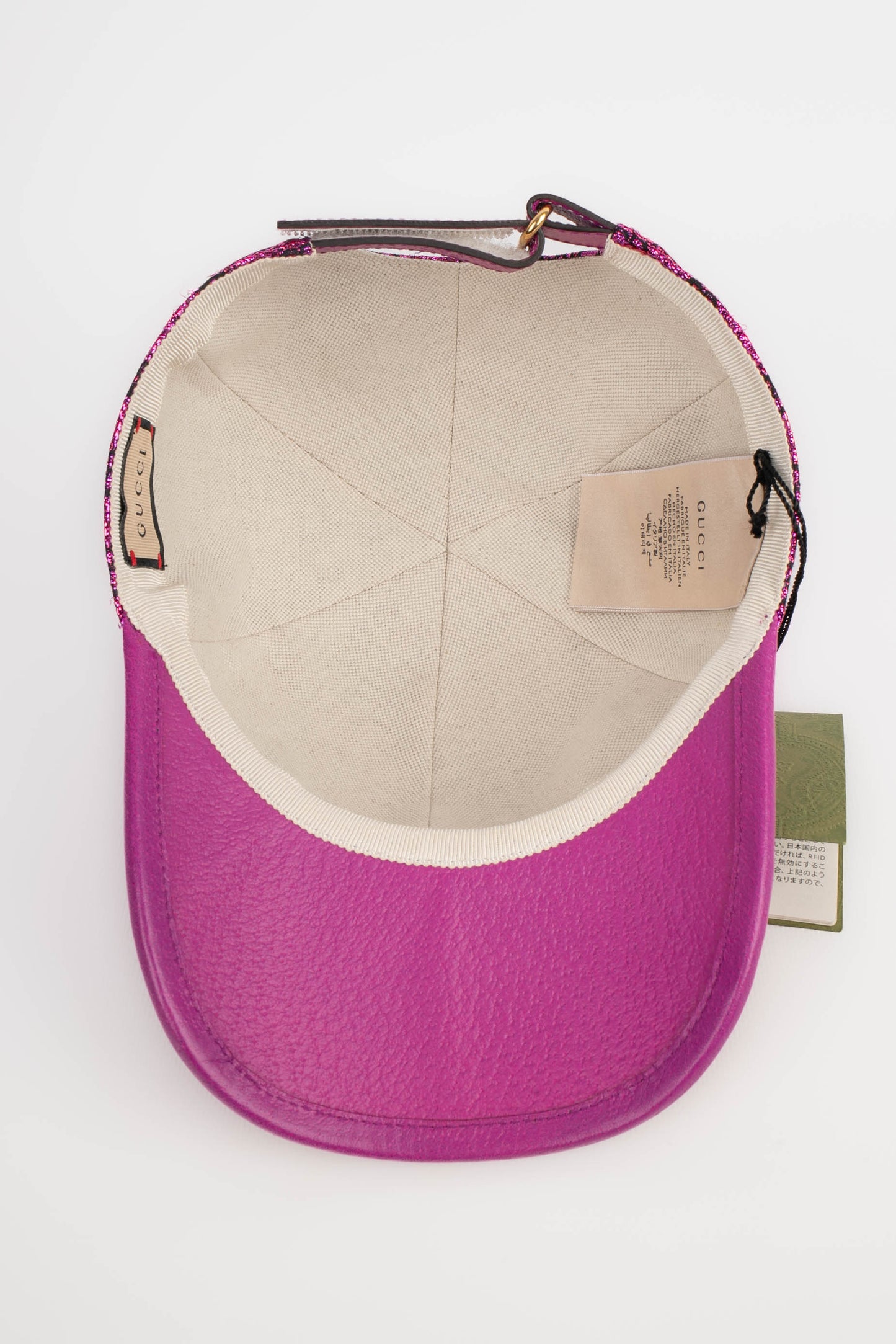 Casquette rose Gucci