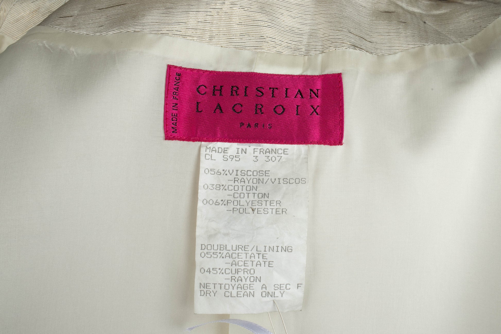 Veste Christian Lacroix 1995 