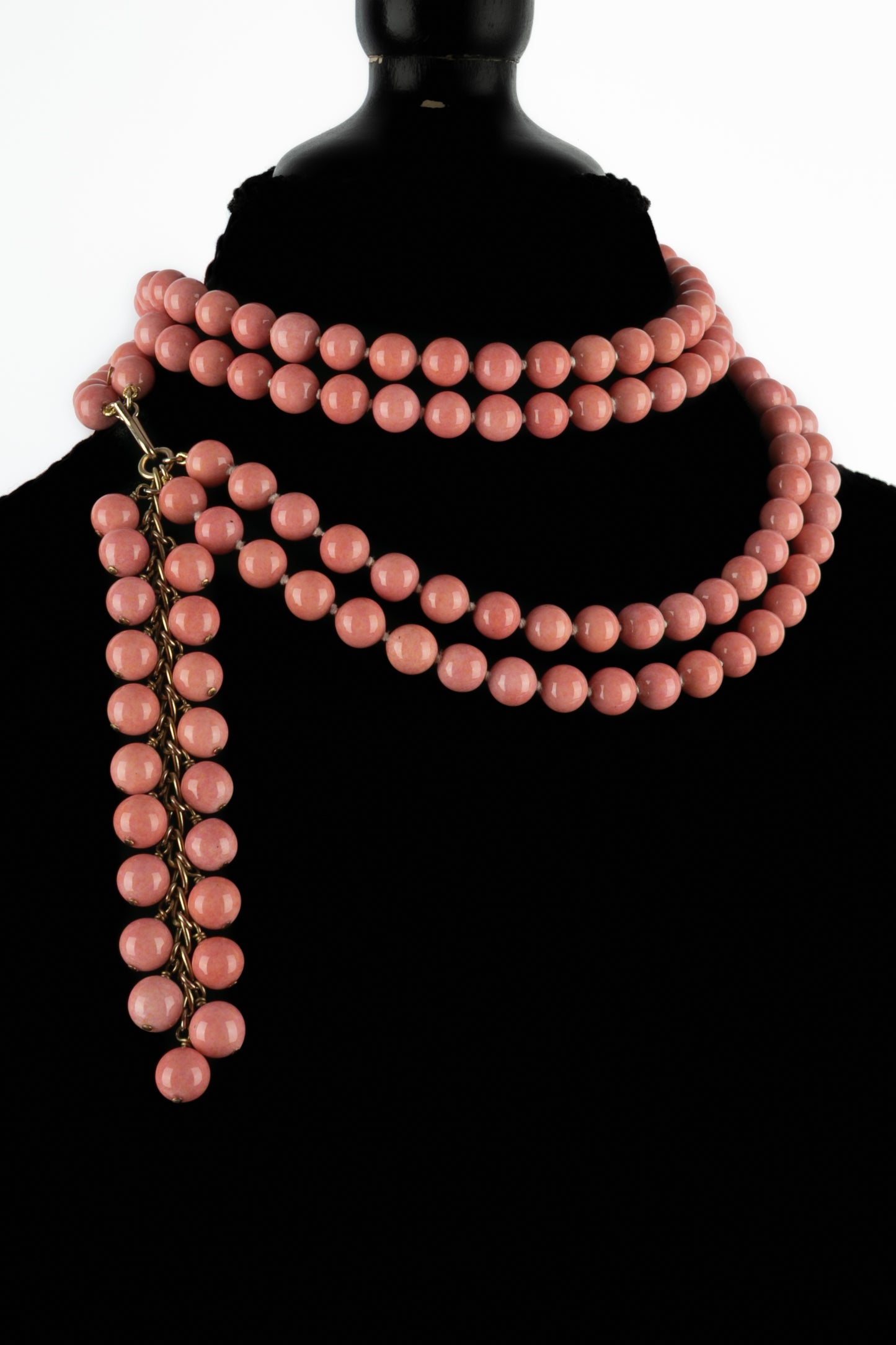 Collier de perles roses Chanel 2001