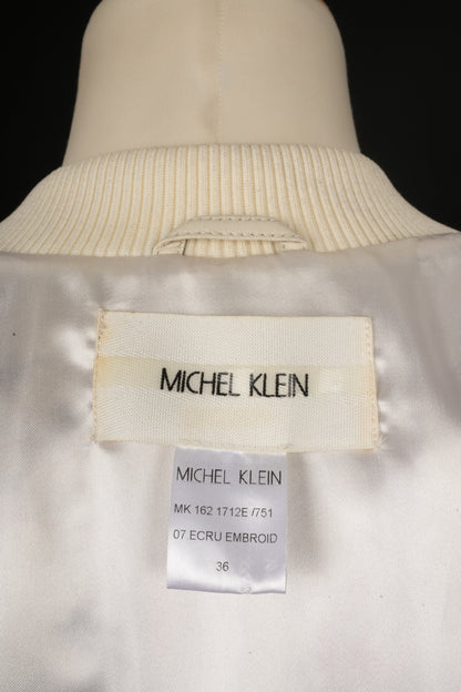 Veste en cuir Cher Michel Klein