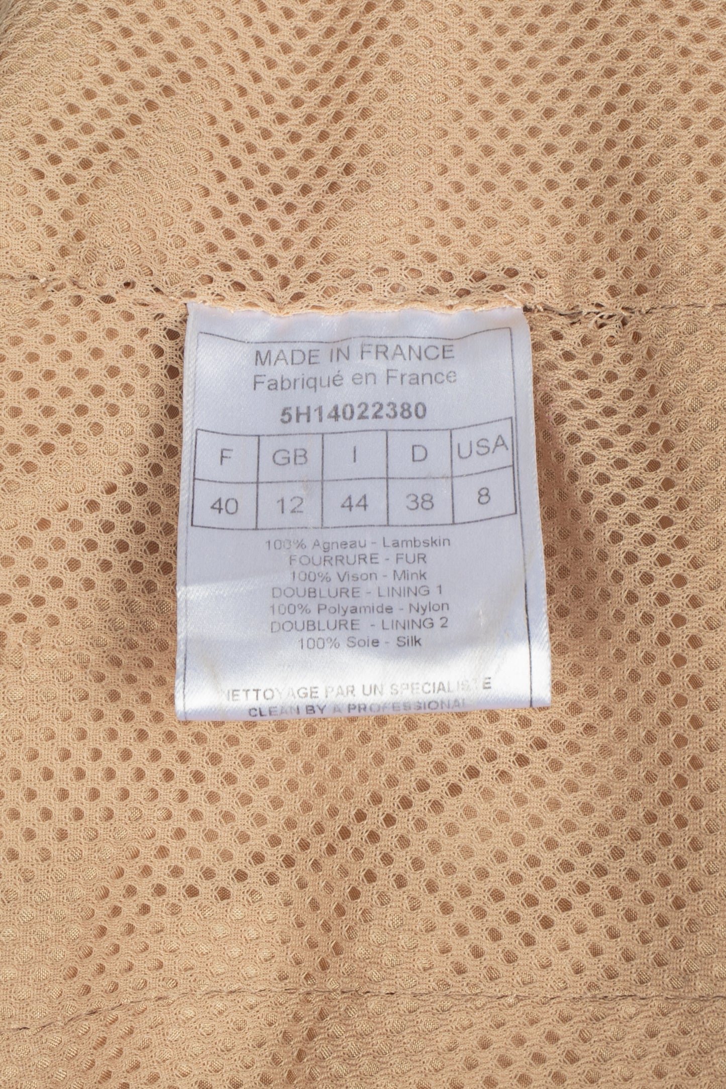 Veste fourrure Christian Dior Hiver 2005