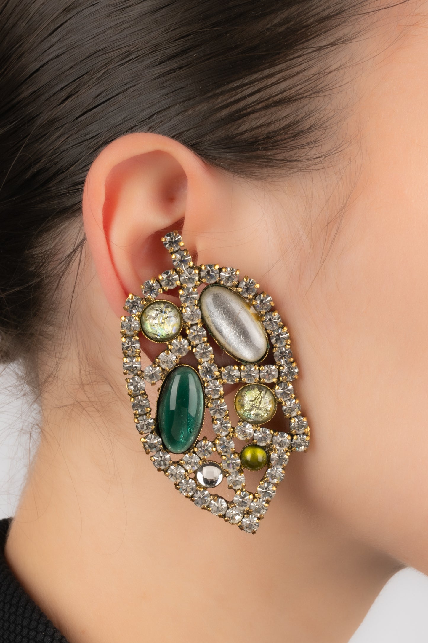 Boucles d'oreilles Louis Féraud Haute Couture