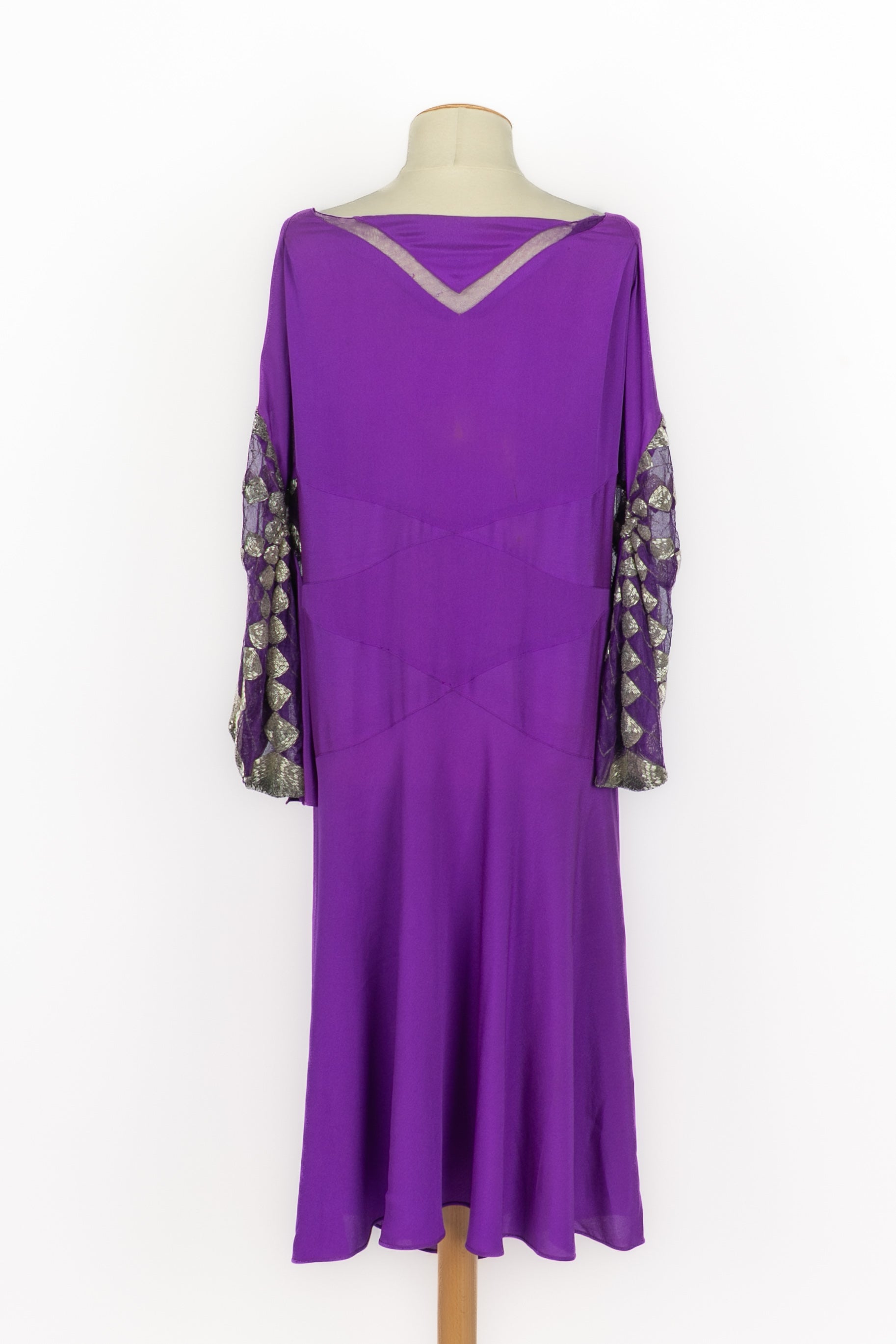 lanvin purple dress Maxi dress