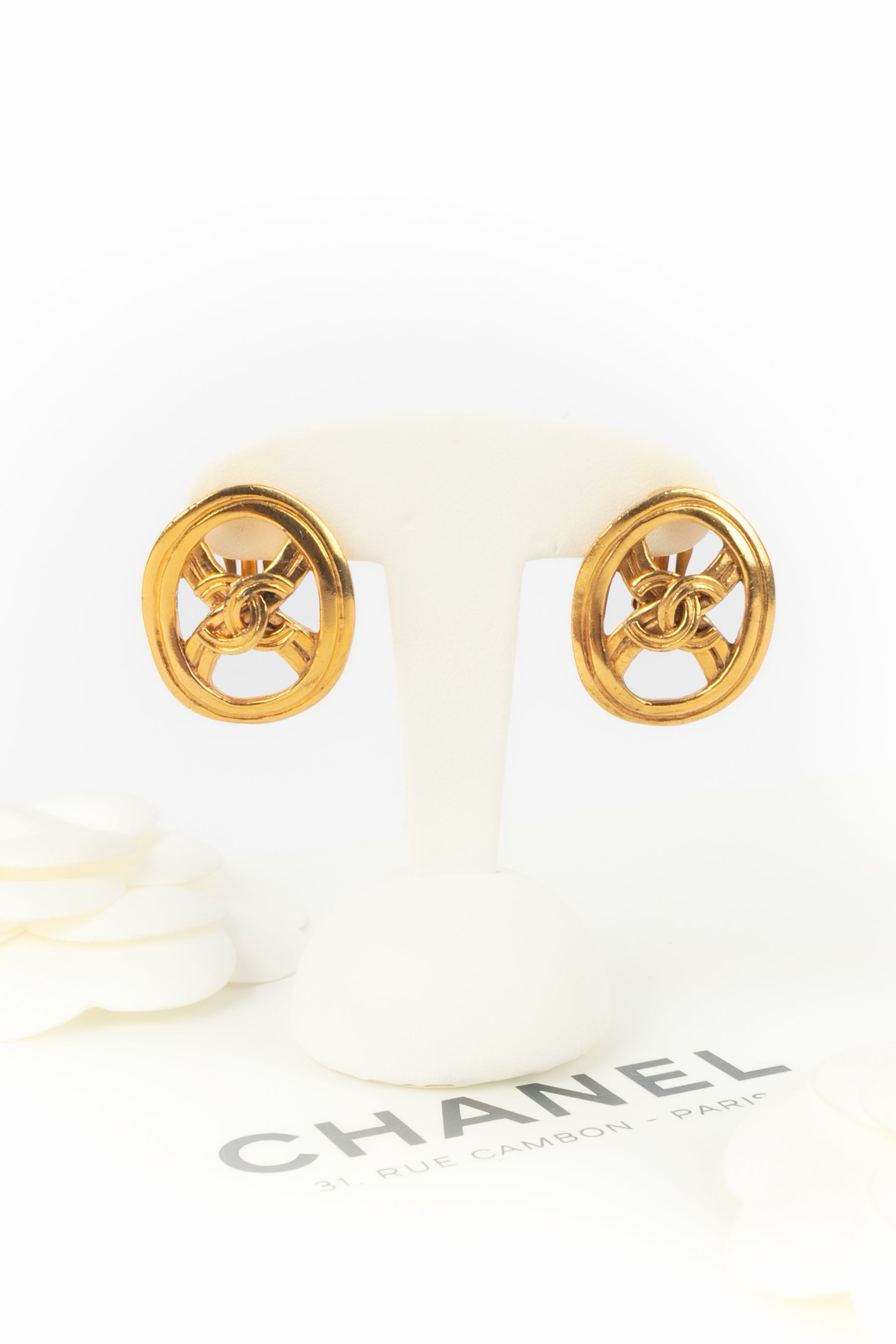 Boucles d'oreilles cc Chanel 1996