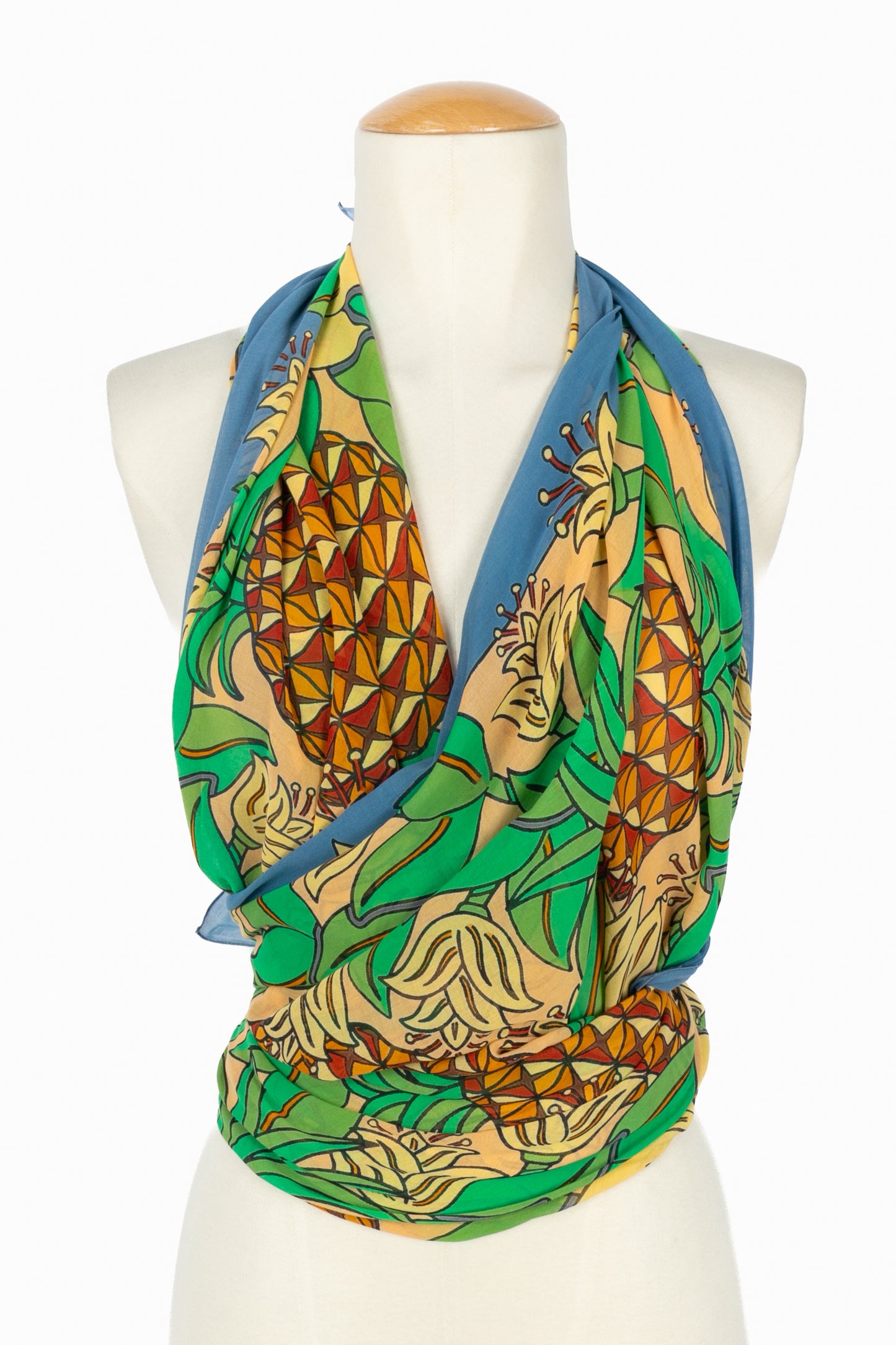 Paréo / écharpe "Ananas" Hermès 