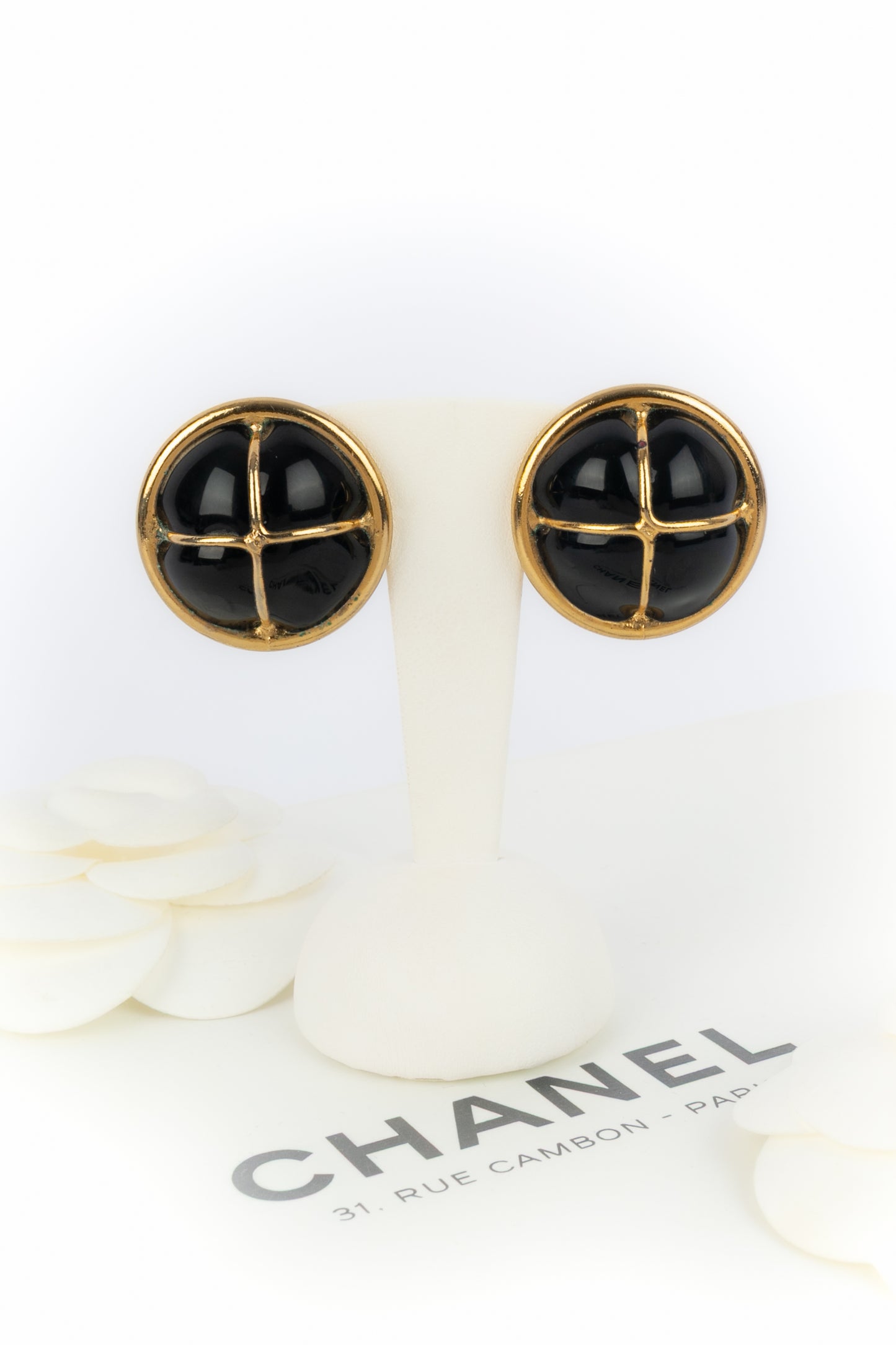 Boucles d'oreilles Chanel Haute Couture 1980's