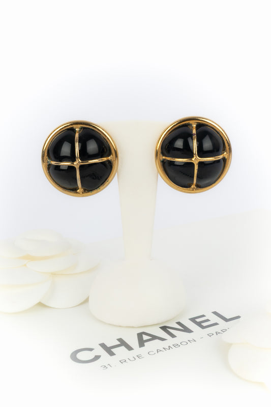 Boucles d'oreilles Chanel Haute Couture 1980's