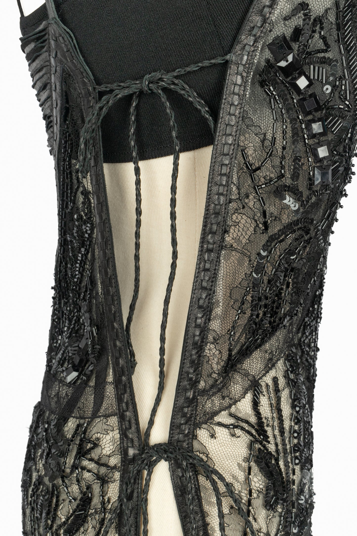 Robe noire Roberto Cavalli Printemps 2012