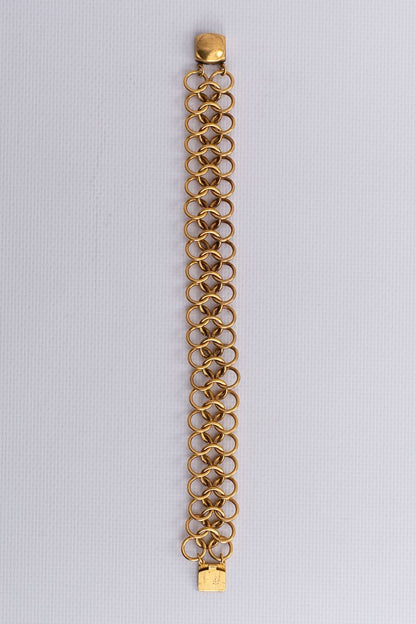 Bracelet en métal doré