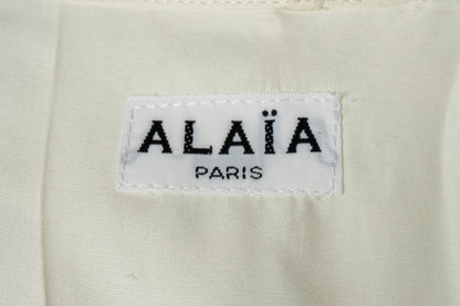 Longue veste blanche Alaïa 1985's